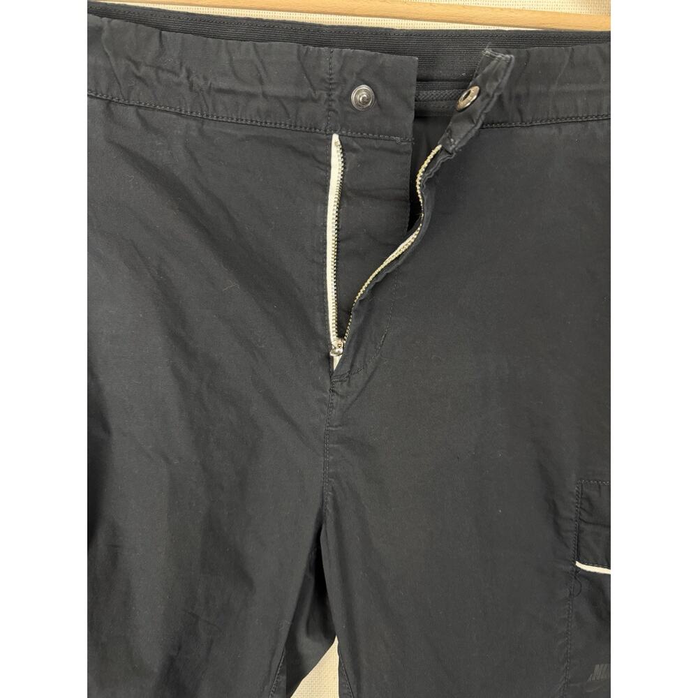 Nike Black Joggers with White Zip Accent - Picture 6 of 15